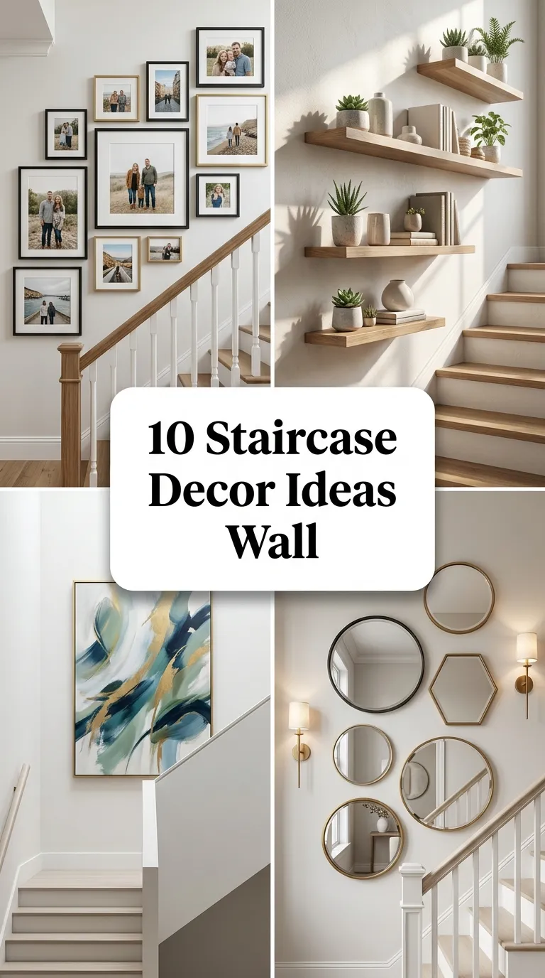 10 Staircase Decor Ideas Wall