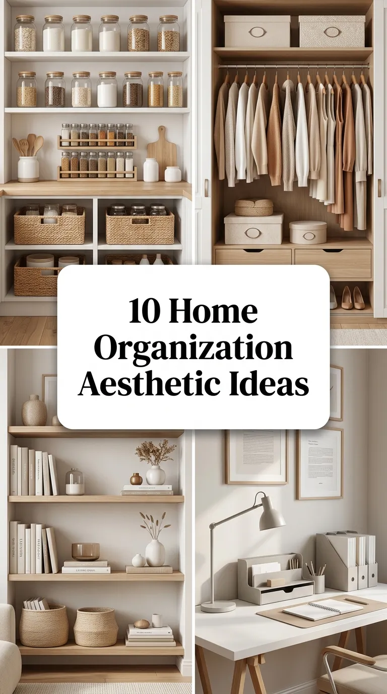 10 Home Organization Aesthetic Ideas